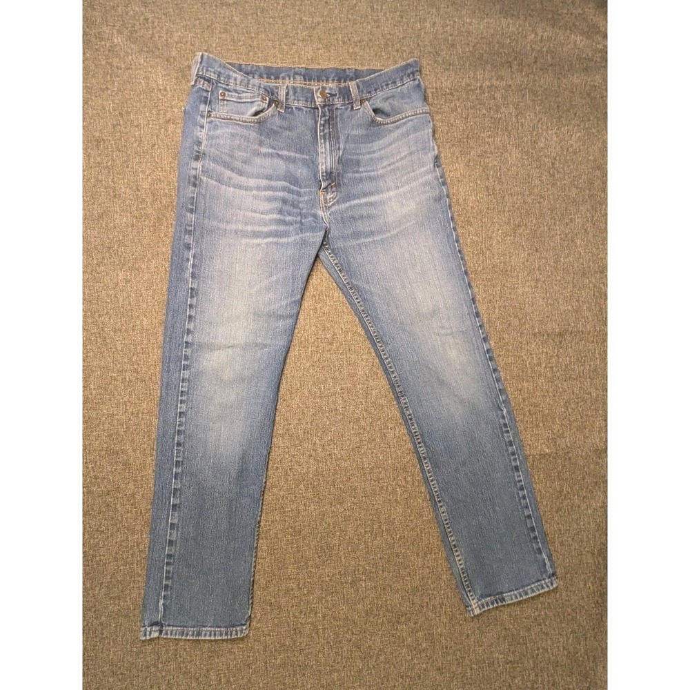 Levi 505 Jeans Men's Regular Straight Mid Rise Medium Wash Denim Pants 38x34
